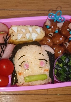 鬼滅の刃 禰豆子 キャラ弁-レシピのメイン写真
