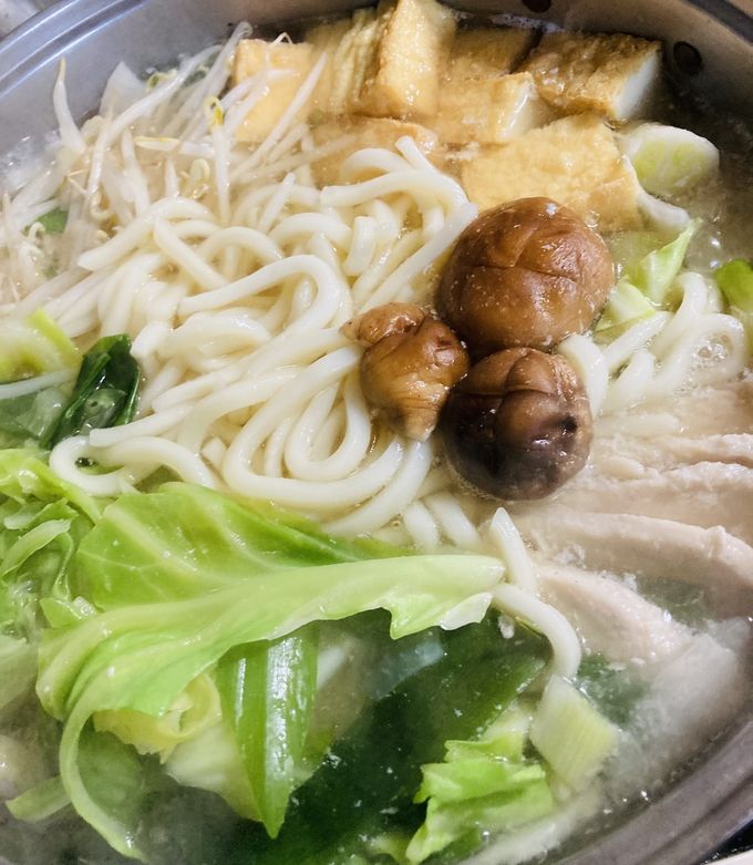 大根☆キャベツ☆むね肉やわらかうどん鍋♪-レシピのメイン写真