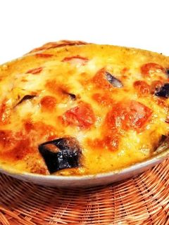 なす・ツナ・トマトのカレーマヨチーズ焼き-レシピのメイン写真