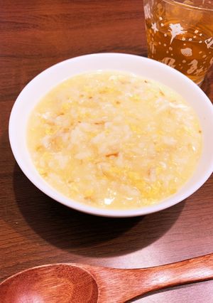 白だしとおかかの卵粥-レシピのメイン写真