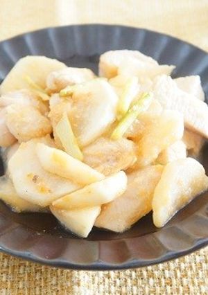 鶏胸肉とかぶのおろしゆずしょうが炒め-レシピのメイン写真