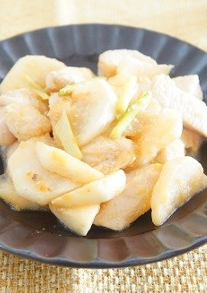 鶏胸肉とかぶのおろしゆずしょうが炒め-レシピのメイン写真
