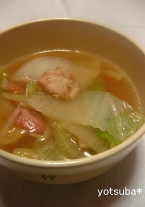 ベーコンと白菜の和風スープ-レシピのメイン写真