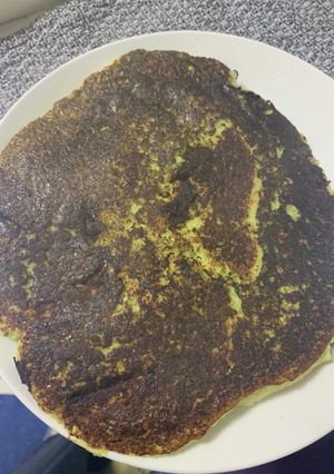 簡単混ぜて焼くだけ！超ヘルシーお好み焼き-レシピのメイン写真