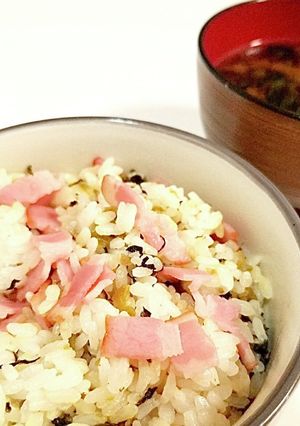 高菜ベーコン丼-レシピのメイン写真