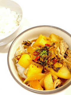 高菜肉じゃが-レシピのメイン写真