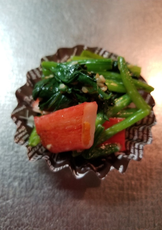 カニカマとほうれん草のマヨ焼き-レシピのメイン写真