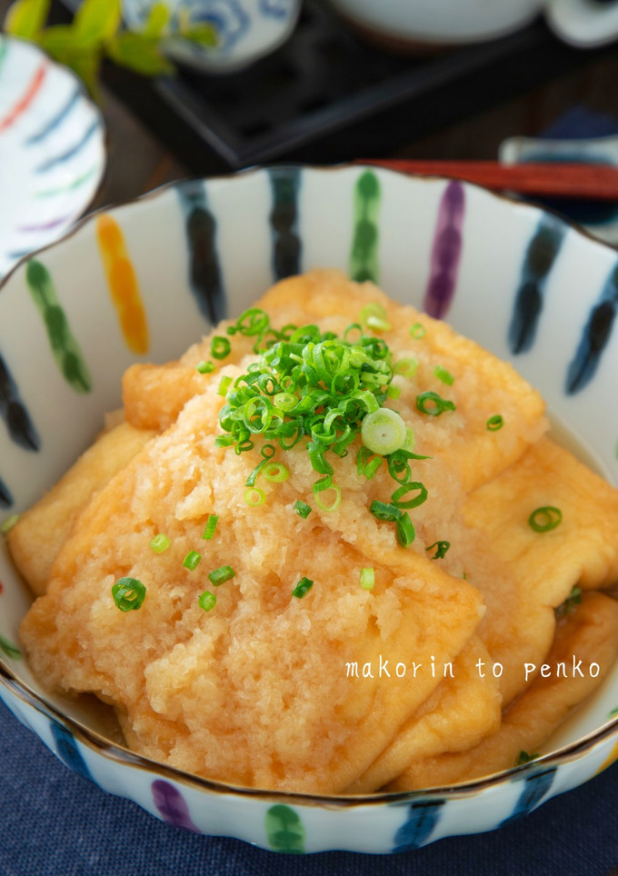 レンジで5分！油揚げのおろし煮-レシピのメイン写真