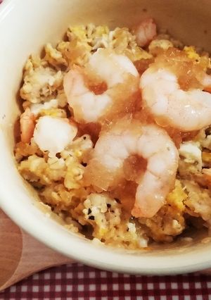 すぐ美味しい❤オートミールのマグ海老炒飯-レシピのメイン写真