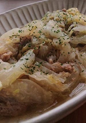 ホットクックで合いびき肉と白菜の重ね煮 by ホットクックWH10