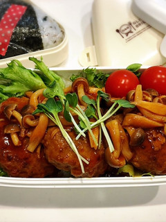 のっけ弁当(煮込みハンバーグ2)-レシピのメイン写真