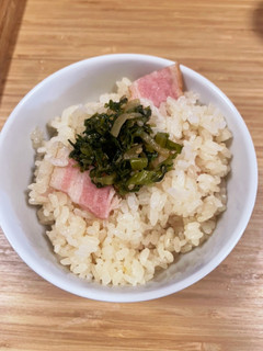 炊き込みご飯 ベーコンと椎茸-レシピのメイン写真