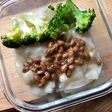 納豆とシチューでドリア風