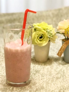 コンパクトミキサーレシピ☆いちごミルク♡-レシピのメイン写真