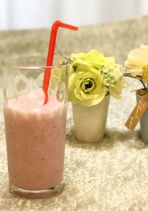 コンパクトミキサーレシピ☆いちごミルク♡-レシピのメイン写真