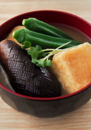 揚げ出し豆腐みそ汁♪-レシピのメイン写真