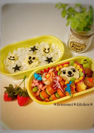 可愛い幼稚園のお弁当　キャラ弁　3歳-レシピのメイン写真