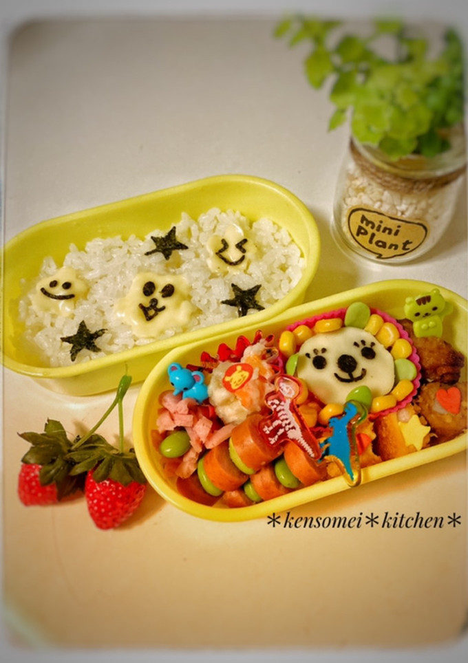 可愛い幼稚園のお弁当　キャラ弁　3歳-レシピのメイン写真