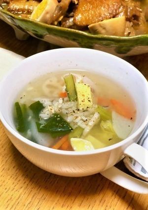 あったか簡単「具だくさん塩麹生姜スープ」-レシピのメイン写真