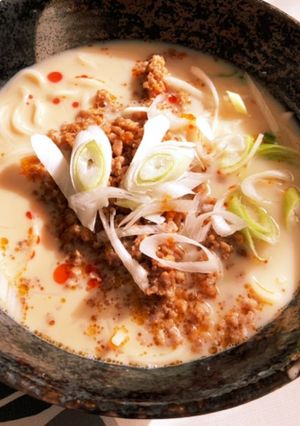 ピリ辛豆乳うどん-レシピのメイン写真