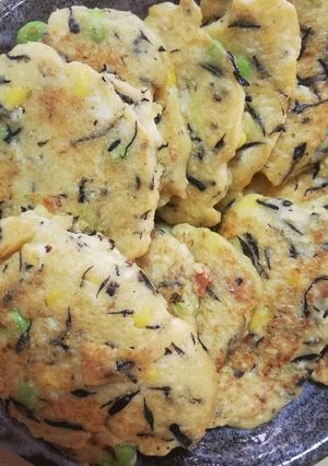 ひじきの煮物入り豆腐おやき-レシピのメイン写真