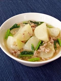 かぶのそぼろ煮あんかけ-レシピのメイン写真