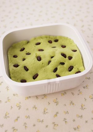 抹茶蒸しケーキ【レンジで4分10秒】-レシピのメイン写真