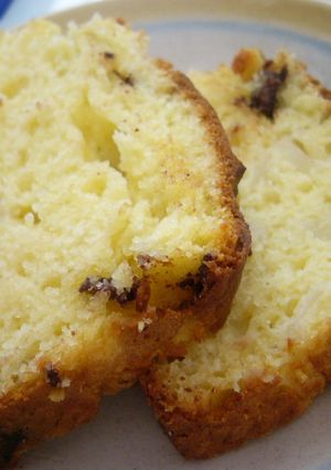 チョコと梨とクリームの簡単ケーキ-レシピのメイン写真