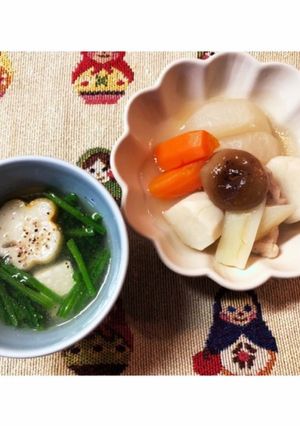 圧力鍋で2品♡鶏モモと大根の煮物&汁物-レシピのメイン写真