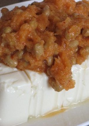 大根おろしと納豆のキムチ冷奴 ローフード-レシピのメイン写真
