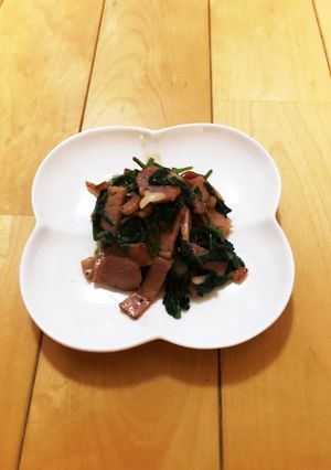 ほうれん草とベーコンのベジチーズ炒め-レシピのメイン写真