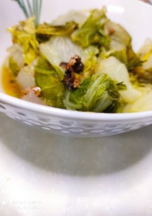 白菜とイワシ缶のレンジ蒸し-レシピのメイン写真