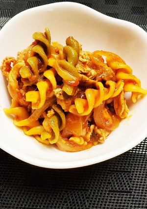 豚肉とマカロニのアラビーナ風-レシピのメイン写真