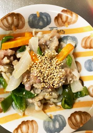 ペペロン風炒め味豚こま大根青椒肉絲風-レシピのメイン写真