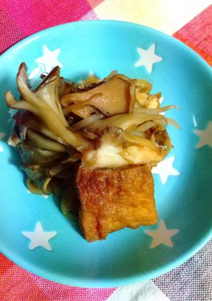 厚揚げ・もやし・舞茸の焼き肉のたれ炒め-レシピのメイン写真