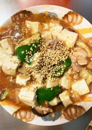 全てレンジコンソメ風味洋風麻婆豆腐&茄子-レシピのメイン写真