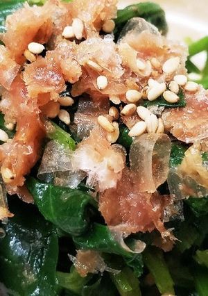お年寄り絶賛シリーズ☆ほうれん草お浸し☆-レシピのメイン写真