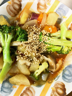 レンジ肉なし根菜甘辛スッキリ炒め味サラダ-レシピのメイン写真