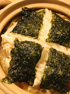 鍋の素●鶏肉と海苔&餅の寄せ鍋-レシピのメイン写真