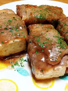 意外に食べごたえあり♡豆腐の牛肉巻き♡-レシピのメイン写真
