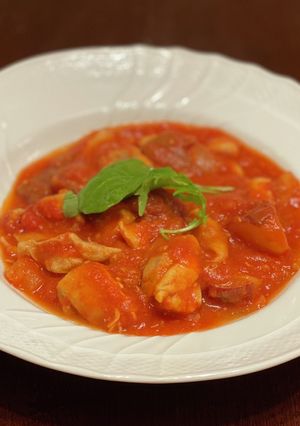ホットクック☆鶏肉とさつまいものトマト煮-レシピのメイン写真