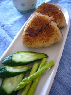 香ばしおにぎり❤ まいたけの焼おにぎり-レシピのメイン写真