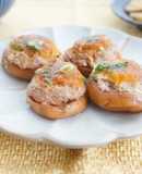 椎茸の肉詰めおろし大根ゆず風味