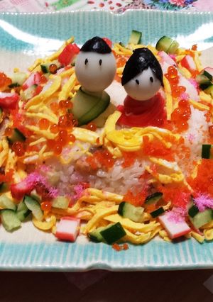 お雛様お寿司ケーキ-レシピのメイン写真