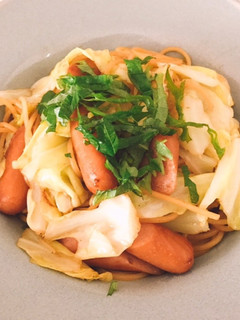 キャベツとウインナーのパスタ-レシピのメイン写真