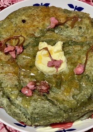 よもぎ粉のパンケーキ-レシピのメイン写真
