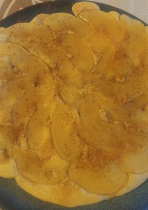簡単しっとり☆焼きリンゴのホットケーキ-レシピのメイン写真