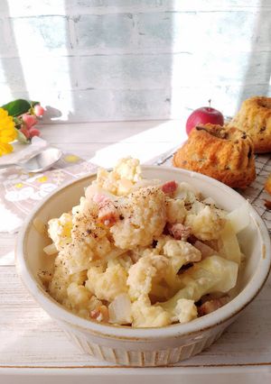 カリフラワーのミルク煮-レシピのメイン写真