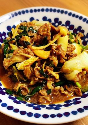 牛肉とキャベツのオイスターソース炒め-レシピのメイン写真