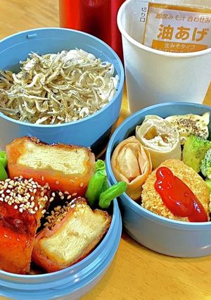 厚揚げのベーコン巻き^_^タロの弁当69-レシピのメイン写真
